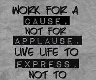 Work For A Cause