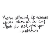 You're Allowed to Scream