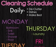 DIY Cleaning Schedule