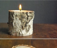 DIY Wood Candle