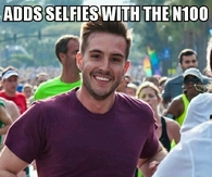 Adds selfies with the n100