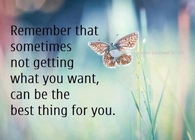 Not getting what you want