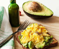 Egg and guacamole 