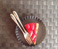 Strawberry tofu cheesecake