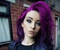 Magenta hairstyle