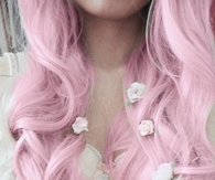 Pink floral curls