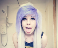 Lavender blonde hair