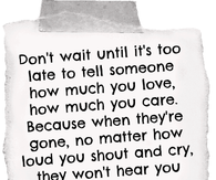Dont wait