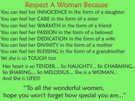 Respect a woman