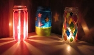 DIY  night light jars
