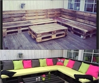 Outdoor Furniture using Pallets