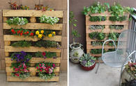 Upright Pallet Garden