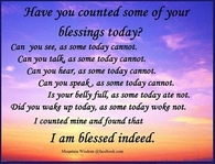 your blessings