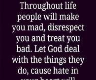 Let God deal with the things people do