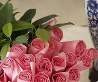 Rosebud paper napkins