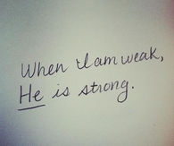 When I am Weak