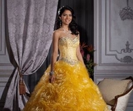 Yellow Ruffle Gown