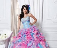 Pink & Baby Blue Gown
