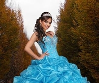 Baby Blue Ruffled Gown