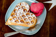 Heart waffle
