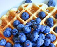 Blueberry waffles