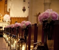 Romantic alter candles