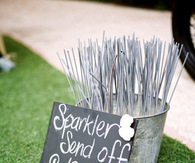 Sparkler send off idea