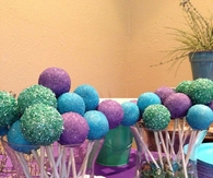 Sprinkled cake pops