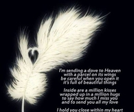 Sending a dove to Heaven