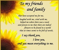 to my family and friends