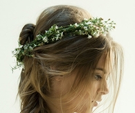 Flower Garland for Wedding Hairstyle