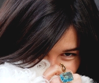 Ice Blue Statement Ring