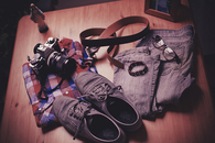 A photographer's things