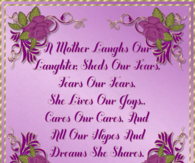 A Mother Laughs Our Laughter...