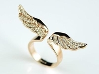 Angel wings ring