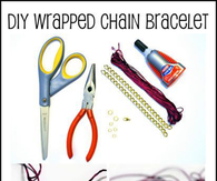 DIY Wrapped Chain Bracelet