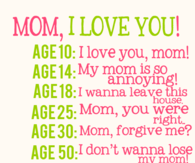 Mom, I love you