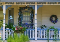 Blue & White Wrap Around Porch