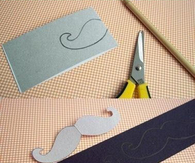 DIY Mustache Bookmark