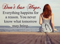 Never lose hope