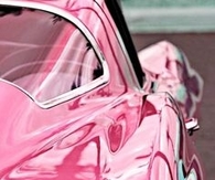 Shiny Pink Car