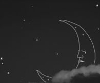 Moon in the clouds