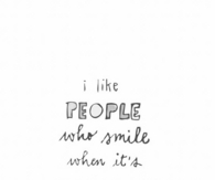 People who smile when it's raining
