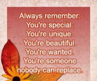 always remember youre special