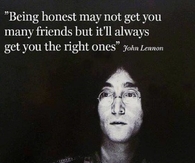 Being honest 