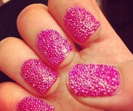 Pink stud nails