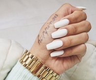 White summer nails