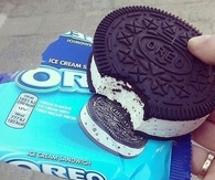 Oreo ice cream sandwich