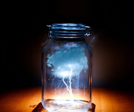 Storm in a jar