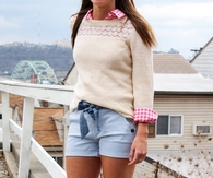 Cute Shorts with Preppy Shirt & Sweater